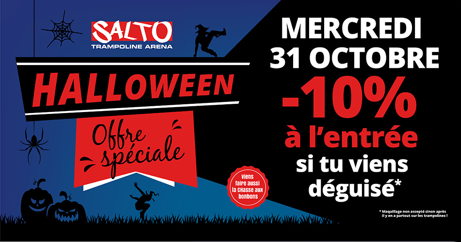 Offre Halloween chez Salto - 10% de remise si déguisé