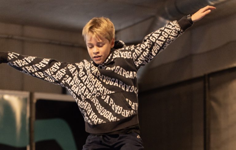 Session spécifique équilibre sur trampoline