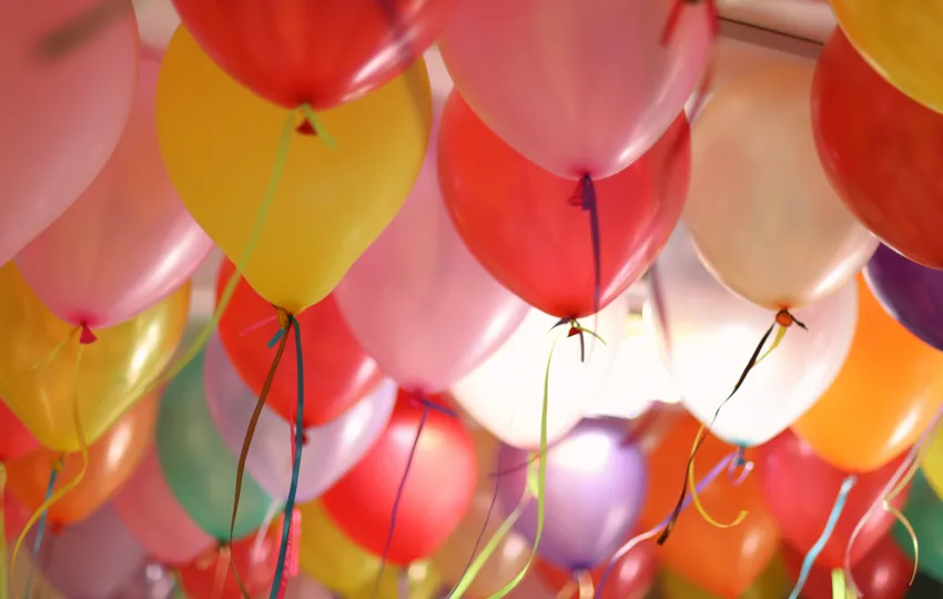 Ballons pour un anniversaire