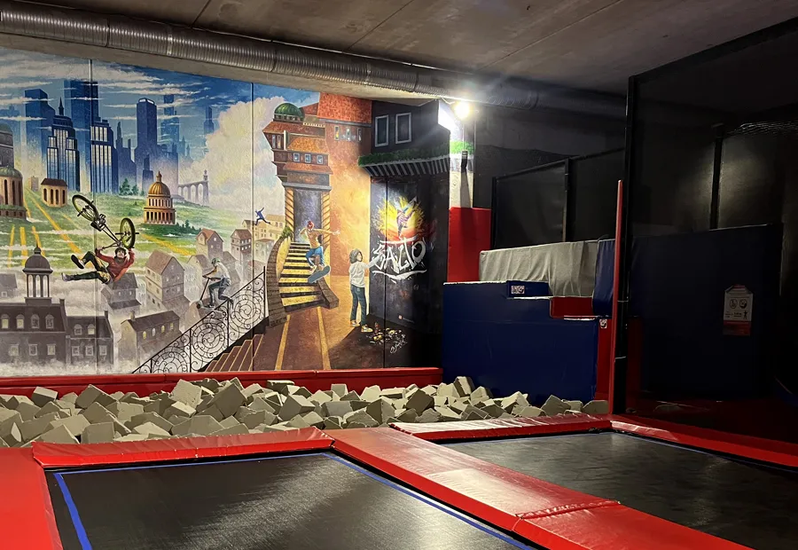 Les zones de jeux : Le Bac à Mousse